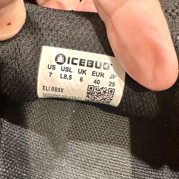 Icebug Eli Black Mesh Sneakers. Size 7. - Picture 9 of 10